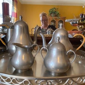 Pewter HANS KLEIN DEN HAAG TEA SET FROM HOLLAND